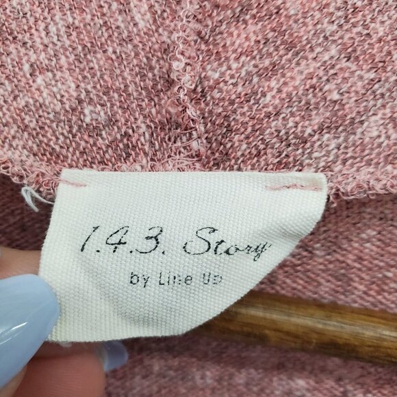 Open Front Pink Cardigan Sweater Womens Size M Waterfall Lightweight Career - Picture 11 of 14